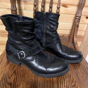 Born black ankle boots